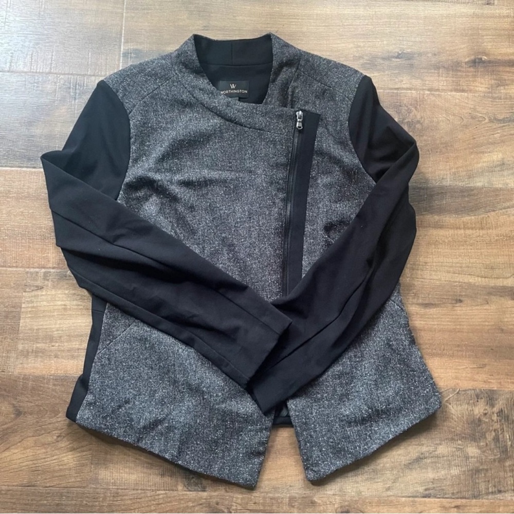 Worthington Gray and Black Blazer